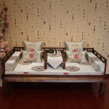订做蓝色中式罗汉床垫子/红木沙发坐垫/实木沙发垫/婚庆/木沙发垫
