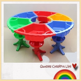 儿童乐园戏水玩具幼儿园大沙池塑料沙水桌圆型组合沙水盘