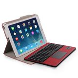 航世iPad5/6 air1/2苹果平板无线蓝牙键盘皮套超薄带触摸鼠标包邮