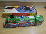 老铁皮玩具——经典的带原盒电动绿皮火车（可以冒烟，电动火车）