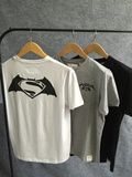 蝙蝠侠大战超人16夏港潮CL X BATMAN 男士余文乐纯棉个性短袖T恤