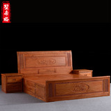古典床简约红木家具花梨木床非洲实木家具明清卧室家具实木双人床