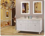 科勒现代中式浴室柜实木落地台下盆洗手盆柜大理石台面浴室柜组合