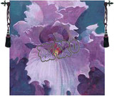 美国代购  壁毯挂毯 紫色美丽花朵 比利时 编织家居装饰壁挂织锦