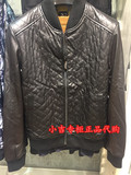 GXG男装冬季夹克外套 男士时尚黑色加厚立领修身棉夹克#44221316