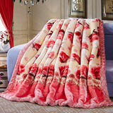 苏娜国际 珊瑚绒毯子 毛巾被  拉舍尔毛毯 加厚双层 空调毯毯子
