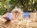 日式和风彩绘 玻璃紫藤花风铃 创意玻璃工艺品生日礼物 2个包邮