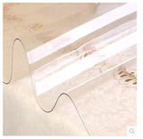 特价正品龙塑PVC软玻璃桌布透明磨砂防油防水免洗餐桌垫圆形定做