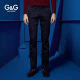 G＆G男装男士商务休闲裤韩版小脚格子裤阿玛尼英伦修身长裤男裤子