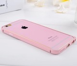 iphone6/5s海马扣金属边框6s粉色烤漆苹果6plus手机壳简约白色潮