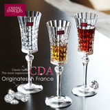 法国CDA进口创意无铅高脚杯红酒杯 时尚水晶玻璃香槟杯气泡杯酒具