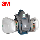 新款3M 6502QL硅胶防毒面具防尘面具喷漆专用口罩化工甲醛防护