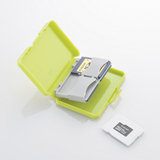 日本Elecom/宜丽客SD/microSD卡收纳盒大容量防水 数码收纳附卡托