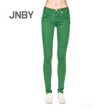 【代购】JNBY江南布衣 冬季新款女装修身纯色水洗长裤5C83203
