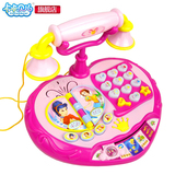 公主电话婴幼儿宝宝音乐电话机手机儿童早教启蒙益智玩具1-2-3岁