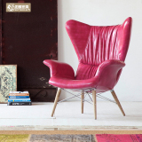 【极美家具】创意北欧单人沙发椅 懒人沙发椅个性布艺沙发休闲椅