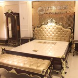 家具 欧式床 实木床法式床 1.8米双人床 橡木床 公主床 三包到家