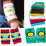 韩版可爱婴幼儿童卡通针织全棉袖套批发短款男女宝宝护袖套护膝套