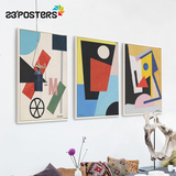 23'POSTeRS北欧装饰画餐厅创意挂画现代客厅组合玄关壁画抽象线条