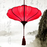 新中式布艺灯具创意红色古典灯笼餐厅茶楼过道书房中国风仿古宫灯