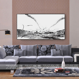 原创现代简约北欧抽象大气水墨中式客厅卧室挂画沙发背景墙装饰画