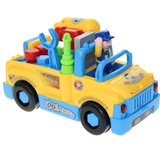 汇乐789工具卡车音乐电动汽车宝宝幼儿童益智玩具车子3岁男孩礼物