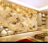3D无缝创意豪华金色长城大型壁画电视客厅卧室办公室背景墙纸壁纸