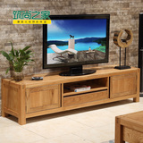 热卖北欧全实木电视柜客厅橡木木质影视机墙柜 定制1.5米地柜卧室