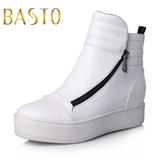 BASTO/百思图2015冬季专柜同款牛皮女靴TKV42DD5