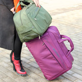 旅行包女手提拉杆包行李包男登机箱包休闲可折叠旅行袋短途防水潮