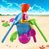 大号沙滩桶套装加厚儿童沙滩玩具带铲子沙漏小孩幼儿宝宝玩沙工具