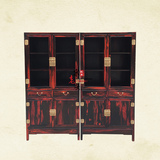 老挝大红酸枝书柜素面仿古书架交趾黄檀书柜红木家具明式书归现货