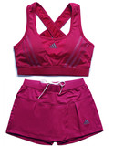 新款 夏季女子运动套装背心配裙裤网球套装羽毛球套装瑜珈表演服