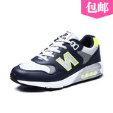 正品旺迪韩版韩国N字母男士低帮系带超纤皮耐磨运动休闲鞋跑步鞋