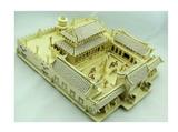 包邮木制3D立体拼装模型 少林寺 成人手工DIY益智玩具创意礼品
