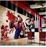 LOL英雄联盟游戏主题网吧网咖壁纸ktv酒吧餐厅背景墙纸3D大型壁画