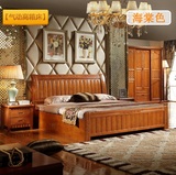 中式高箱1.8米儿童上下铺双层床松木床成人床纯实木床