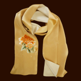 中国特色丝绸工艺品商务礼品出国送老外 纯手工宫廷绣 双层围巾