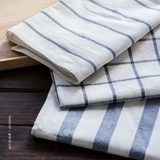 日式格子布艺餐巾 复古长方形隔热餐垫纯棉桌布西餐烘焙餐布特价