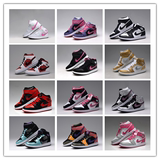 Air Jordan乔丹一代AJ1女鞋 粉色篮球鞋女运动鞋 秋冬新款高帮鞋