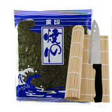 寿司海苔10张海苔寿司专用做韩国寿司紫菜包饭材料工具套装送卷帘