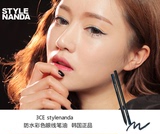 现货韩国正品stylenanda 3CE打造靓丽眼妆的防水防汗不晕染眼线笔
