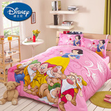 Disney/迪士尼儿童床上用品 公主汽车米老鼠床品三套件全棉家纺