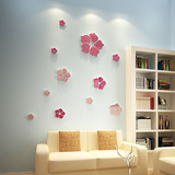 花季客厅卧室3d亚克力立体墙贴画贴花朵创意儿童房幼儿园墙壁装饰