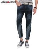 JackJones杰克琼斯纯棉男士修身直筒牛仔长裤O|215232010
