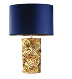 爵士雨新中式后现代时尚金色云朵树脂台灯客厅卧室样板房床头台灯