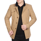 2015春装新款雅戈尔男装夹克男立领韩版修身短款茄克jacket外套潮