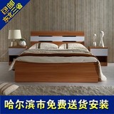 板式床双人床1.8米1.5婚床简约现代气动储物床可定制单人床