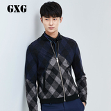 GXG男装 春季新品薄款外套 男士韩版潮流花色短款夹克#53221418