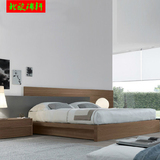 实木橡木床北欧日式榻榻米床可定制1.8米双人床简约现代宜家